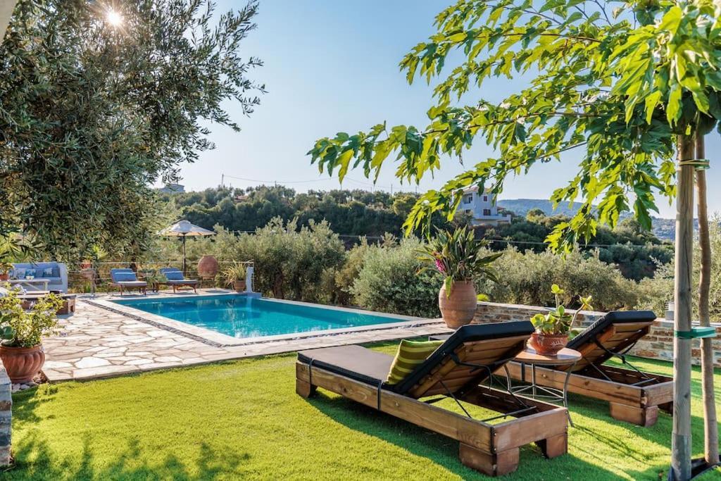 Skopelos Blue Heaven Pool Villa In Olive Grove Exteriér fotografie