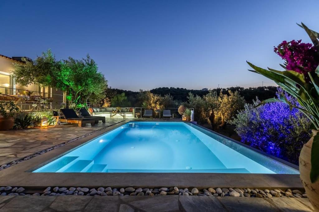 Skopelos Blue Heaven Pool Villa In Olive Grove Exteriér fotografie