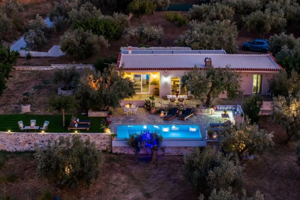 Skopelos Blue Heaven Pool Villa In Olive Grove Exteriér fotografie